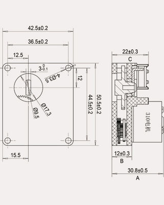 DC5V Electric Zone Valve Motor 1.8 NM Synchro Geared Actuator