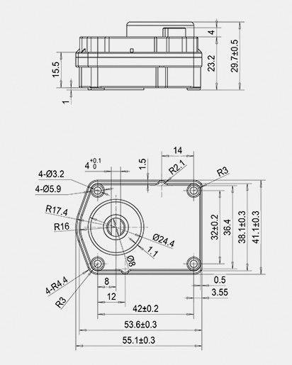 5VDC Zone Valve Motor 1/2